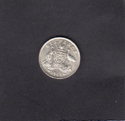 Beschrijving: 6 Pence ELIZABETH II  